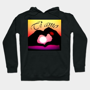 Ti amo (I love you in Italian) - Pop art Hoodie